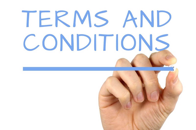 Read Terms and Conditions Carefully