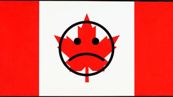 sad Canadian flag